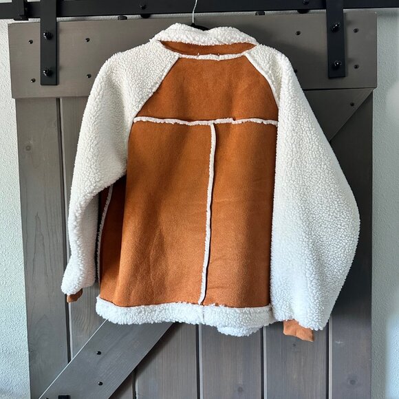 HUANKD Faux Fur Short Lambswool Jacket - EUC - Picture 2 of 3